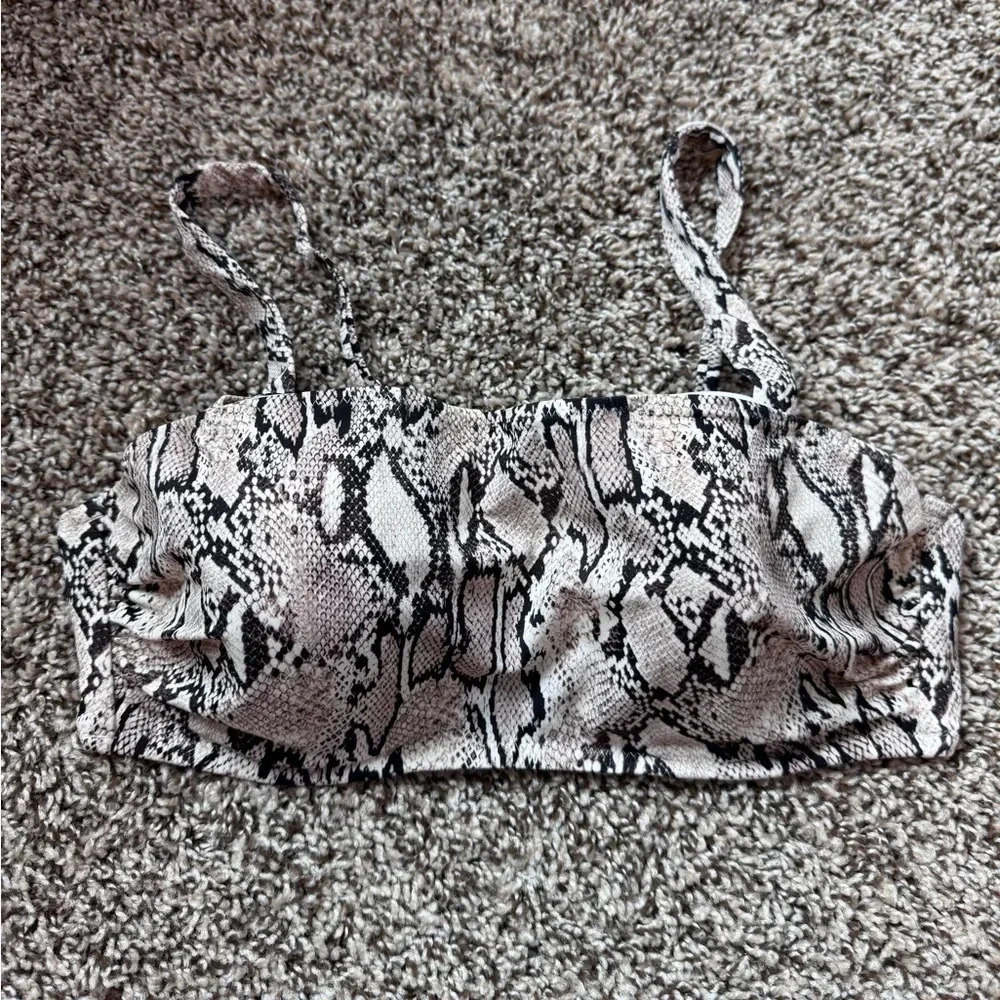 Target Snake Skin Print Bathing Suit Top - 36B